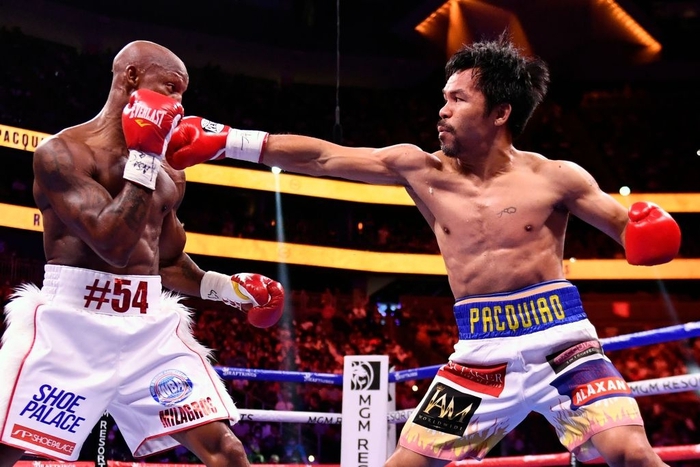 Trực tiếp Manny Pacquiao vs Yordenis Ugas: Pacquiao gặp khó - Ảnh 3.