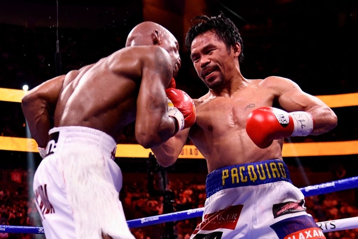 Manny Pacquiao phải khâu 8 mũi sau trận thua trước Yordenis Ugas - Ảnh 3.