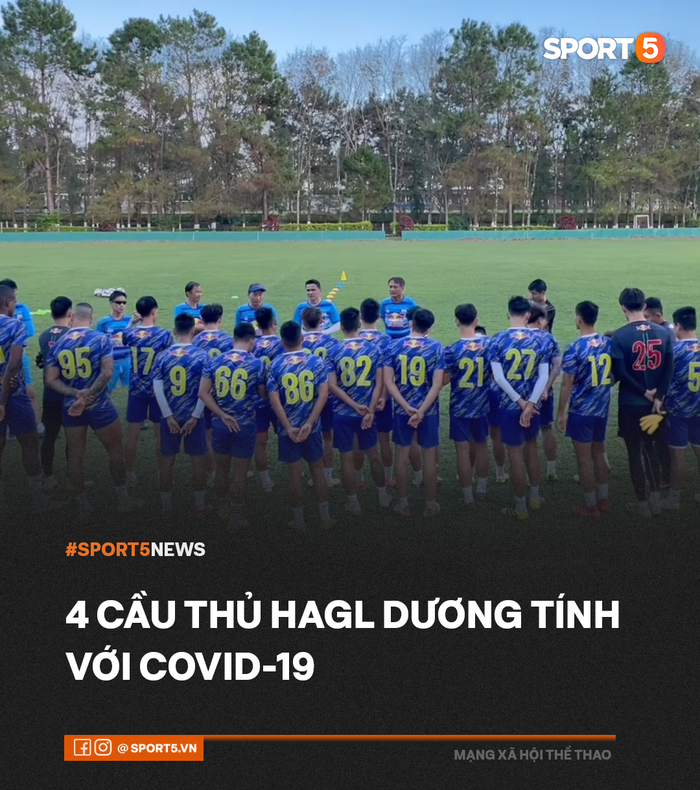 4 cầu thủ HAGL mắc Covid-19 - Ảnh 1.