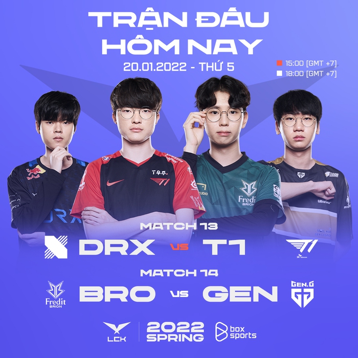 Trực tiếp LCK mùa Xuân 2022 hôm nay: DRX vs T1 - Ảnh 1.