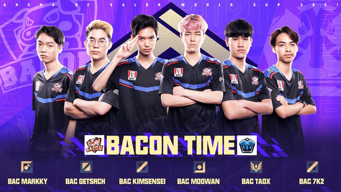 Bacon Time là thế lực cũ, vẫn tạo ảnh hưởng với Liên Quân Thái Lan đến hiện tại