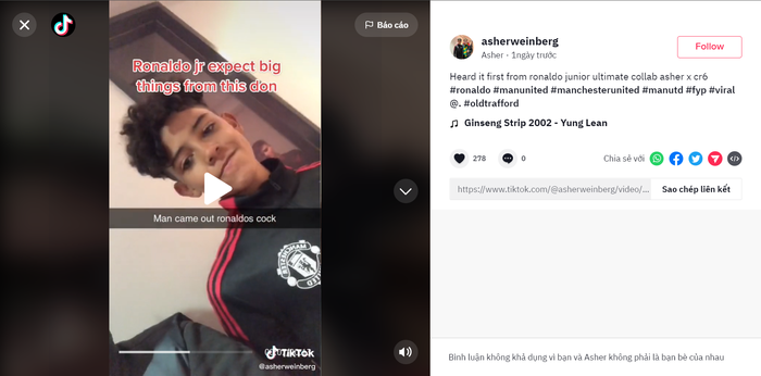 Con trai Ronaldo vạ miệng, đồng ý MU là &quot;bãi rác&quot; - Ảnh 2.