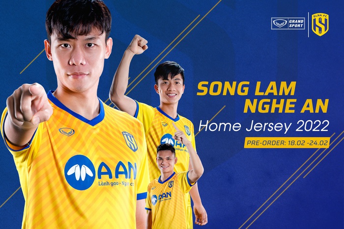 Những mẫu áo đấu mới của các CLB V.League ở mùa giải 2022: Hồng Lĩnh Hà Tĩnh 