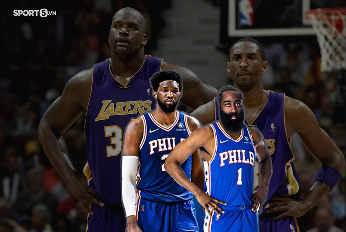 Joel Embiid và James Harden sẽ vượt qua hay sẽ là cái bóng của bộ đôi Shaq-Kobe? - Ảnh 1.