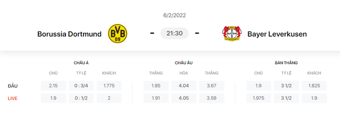 Nhận định, soi kèo, dự đoán Dortmund vs Leverkusen (vòng 21 Bundesliga) - Ảnh 1.