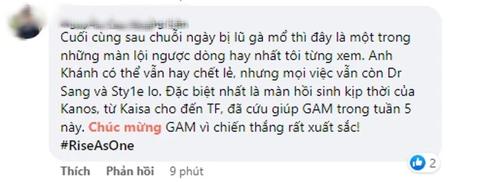 GAM thi đấu đúng chuẩn 