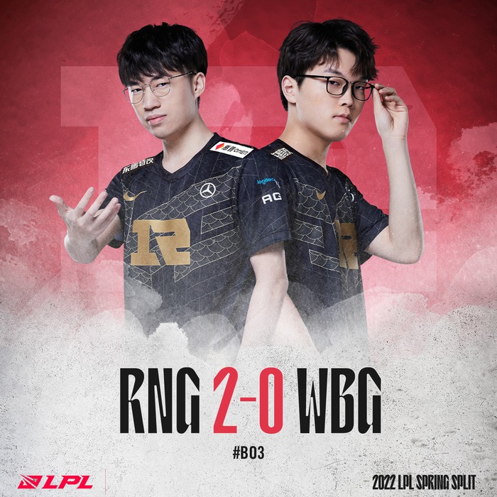 WBG thất bại 0-2 trước RNG