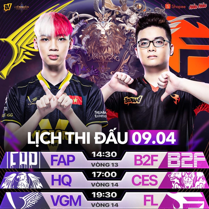 Trực tiếp Liên Quân ngày 9/4: Tâm điểm Team Flash - V Gaming - Ảnh 1.