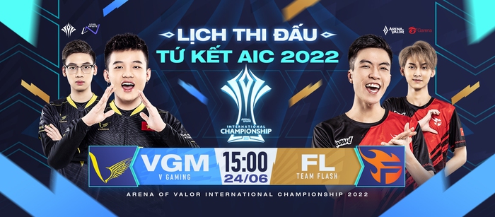 V Gaming thẳng tiến Tứ Kết nhánh thắng, Team Flash dừng chân tại AIC 2022 - Ảnh 1.